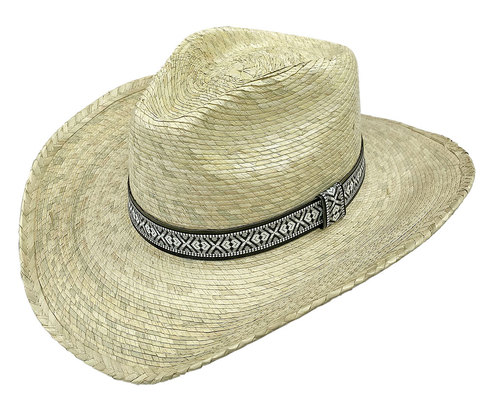 Stoney Ridge Braided Palm Leaf Western - Summer Straw Hats
